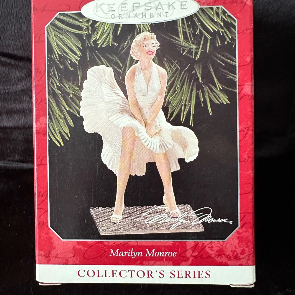 Vintage Hallmark Keepsake ornament, 1998 collector series, Marilyn Monroe
